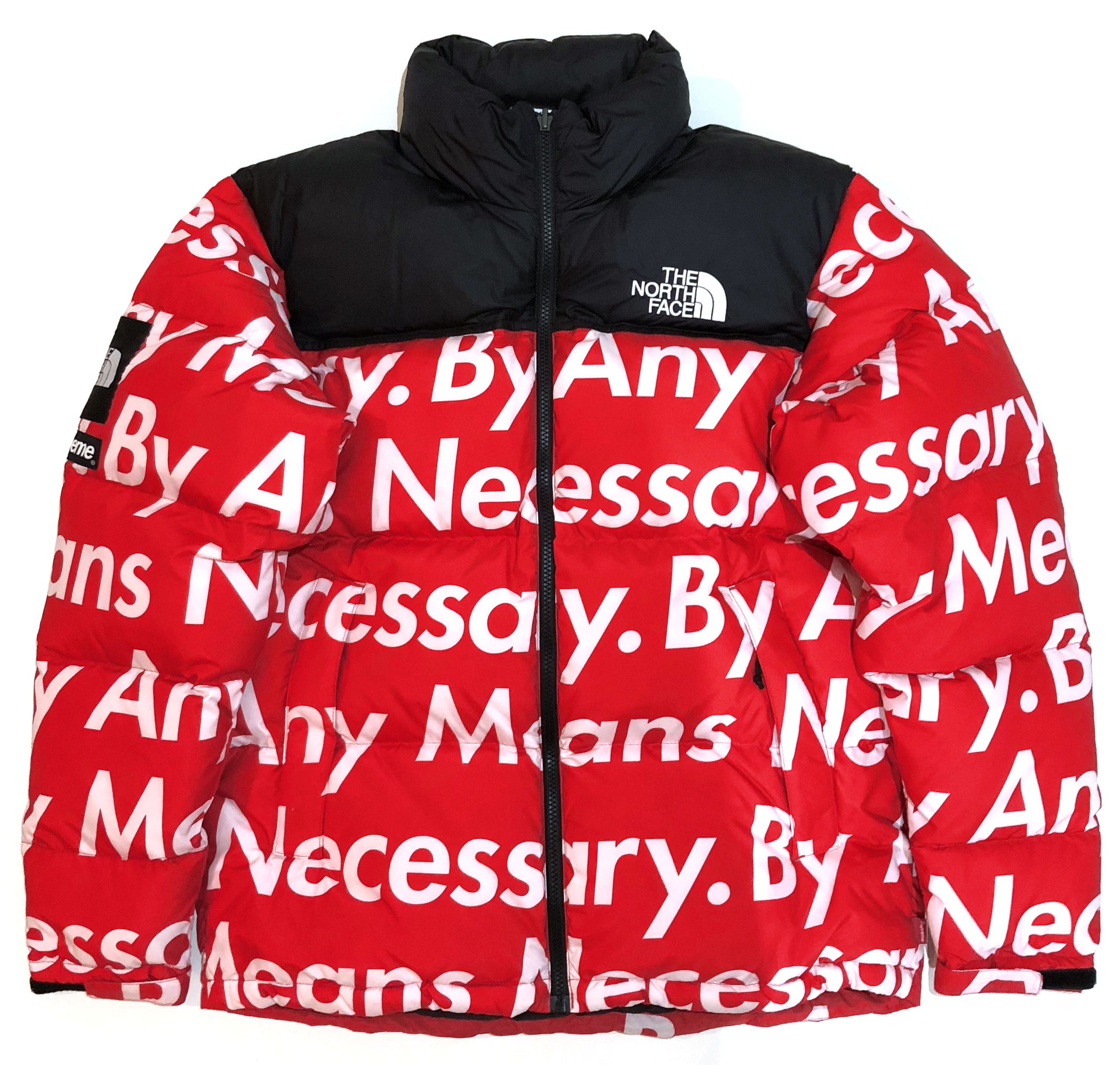 Supreme The North Face By Any Means Nuptse Jacket Red Men's - FW15 