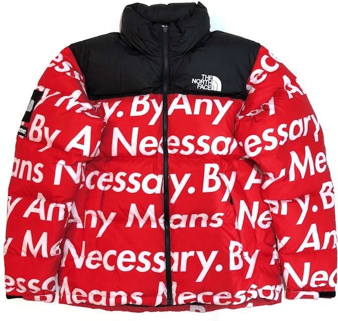SS21 Supreme x The North Face 'Studded' Nuptse Jacket Red — The Pop-Up