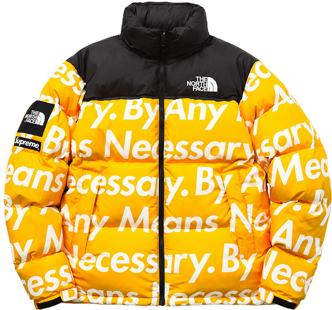 worstelen Onheil Percentage Supreme The North Face By Any Means Nuptse Jacket Yellow - FW15 Men's - US