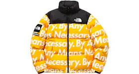 Supreme The North Face By Any Means Nuptse Jacket Yellow