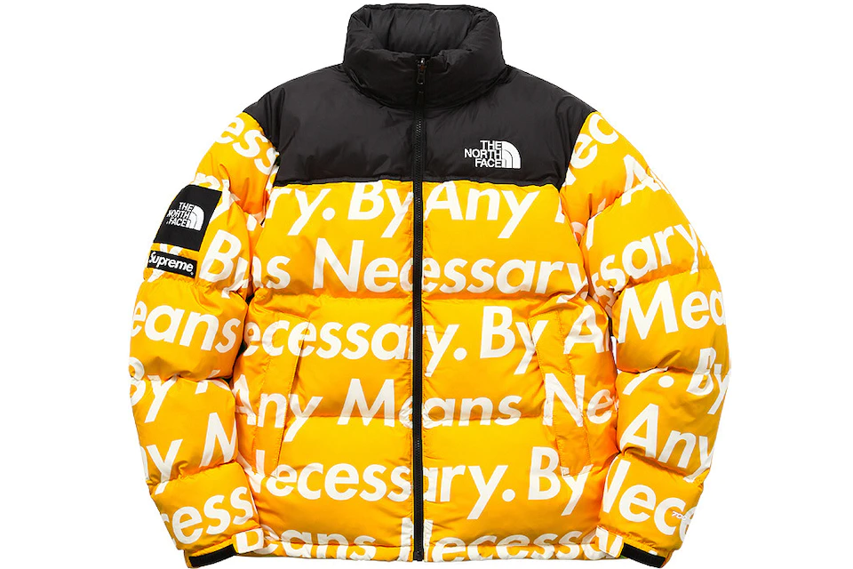 pianist poeder Arabisch Supreme The North Face By Any Means Nuptse Jacket Yellow - FW15 - US