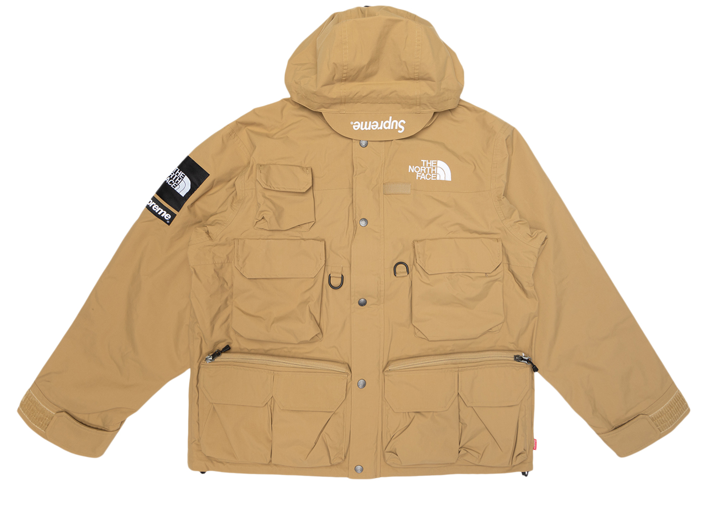 supreme the north face cargo jacket gold - マウンテンパーカー