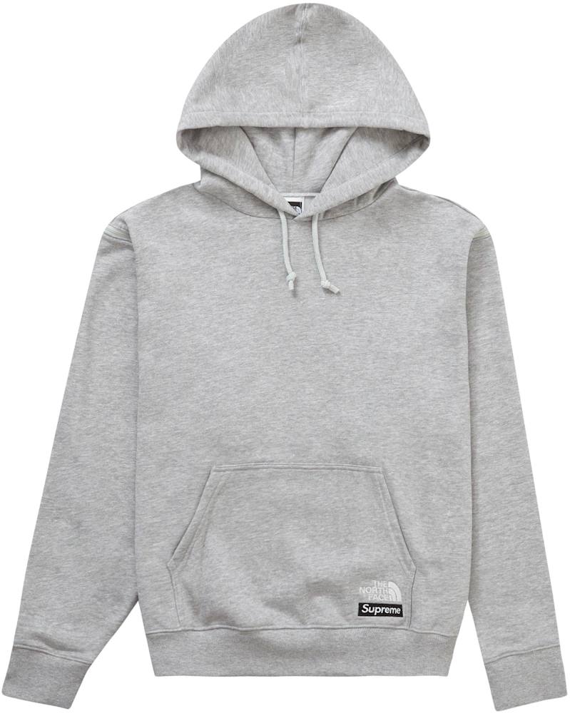 Supreme The North Face Convertible Hooded Sweatshirt Heather Grey Men's ...