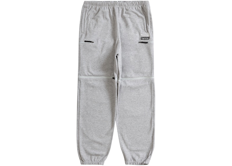 Supreme The North Face Convertible Sweatpant Heather Grey Men's 