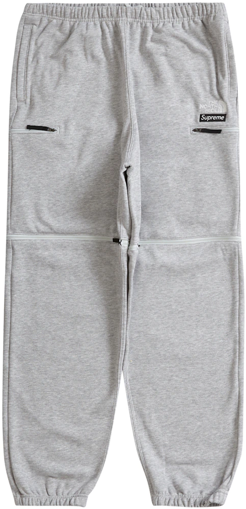 Supreme The North Face Convertible Sweatpant Heather Grey Men's - SS23 - US