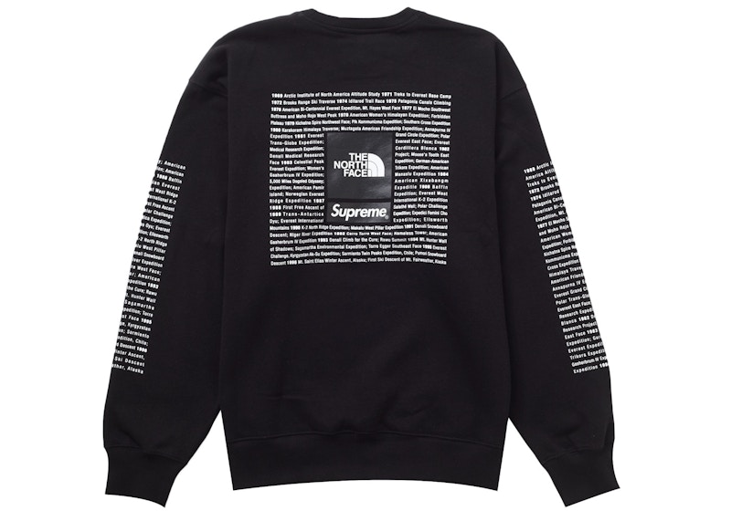 Supreme x The North Face Crewneck BlackサイズXL