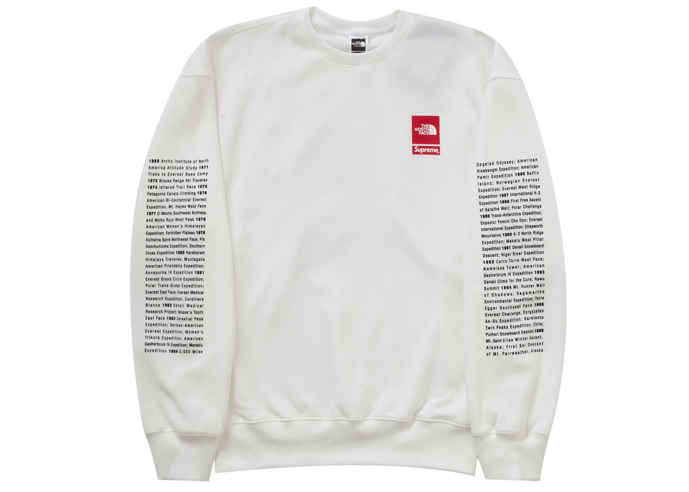 Supreme The North Face Crewneck White Men's - SS24 - GB