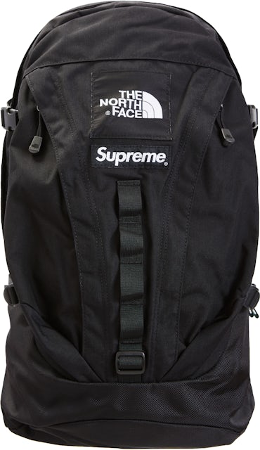 100% AUTHENTIC SUPREME NORTH FACE DENIM DAY PACK BACKPACK LV BLUE RED BOX  LOGO