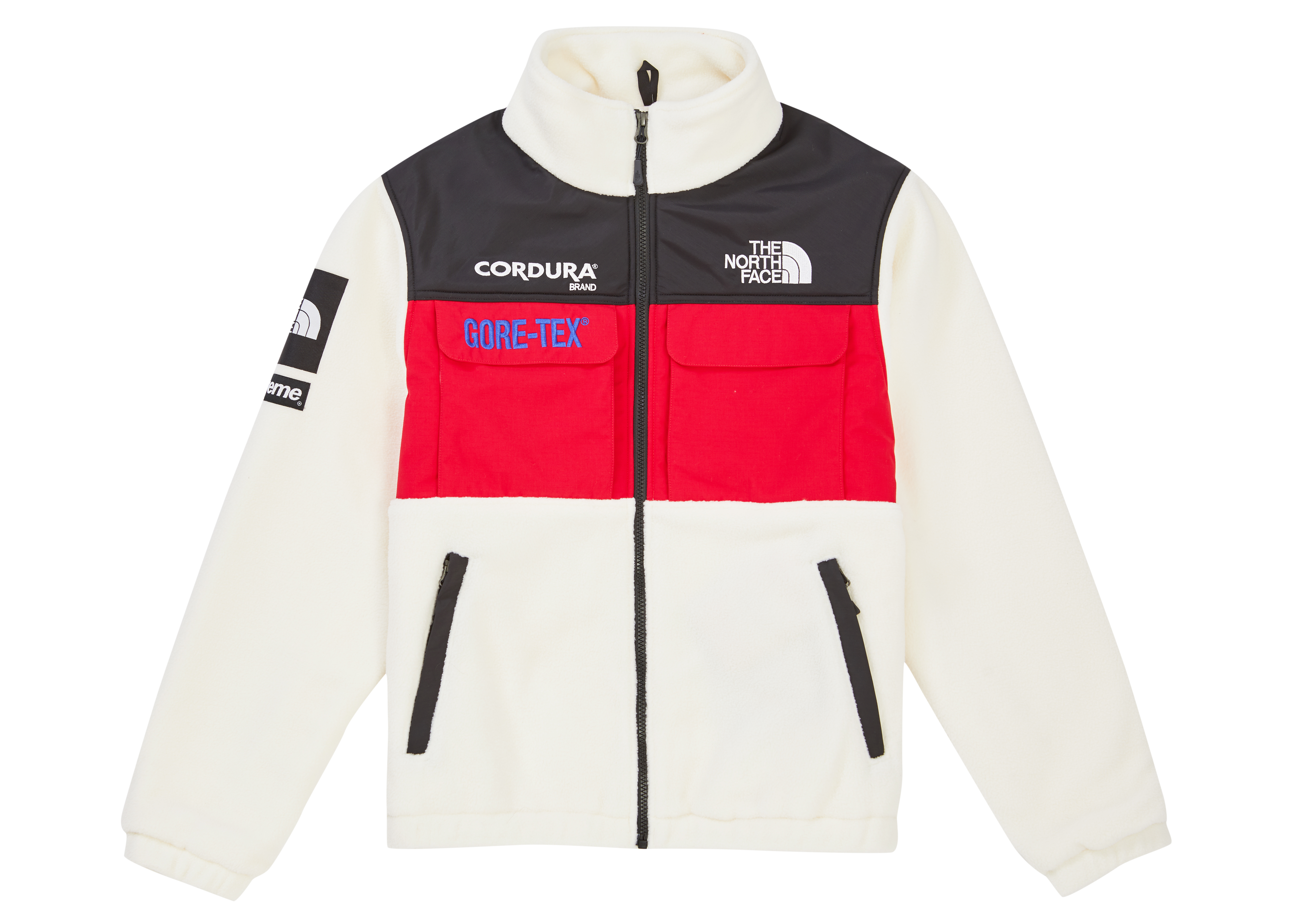 Supreme The North Face Expedition Fleece (FW18) Jacket White Men's 