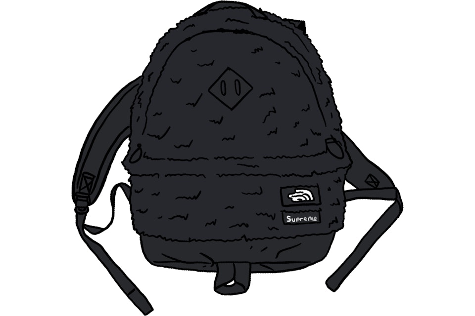Supreme The North Face Faux Fur Backpack Black