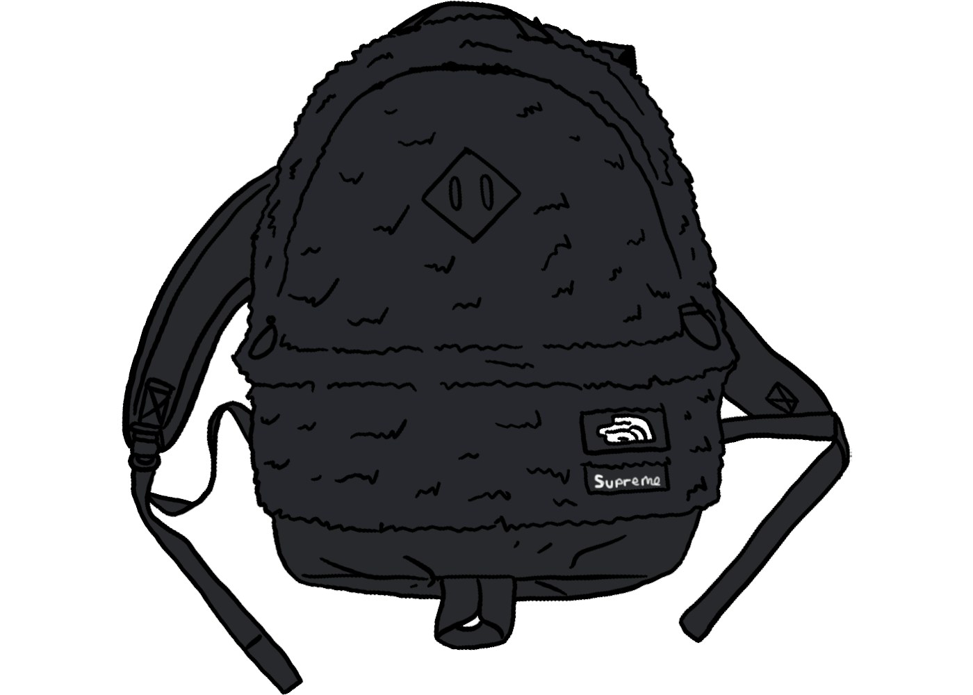 Supreme The North Face Faux Fur Backpack Black Fw Supreme The North Face Faux Fur Backpack Black Fw