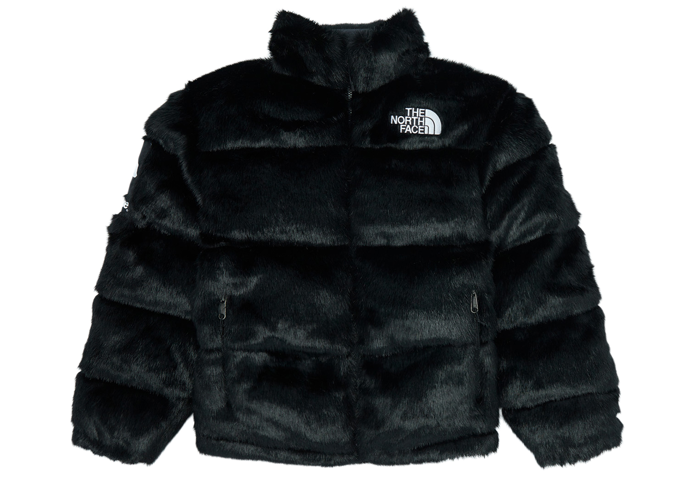 Supreme The North Face Faux Fur Nuptse Jacket Black Men's - FW20