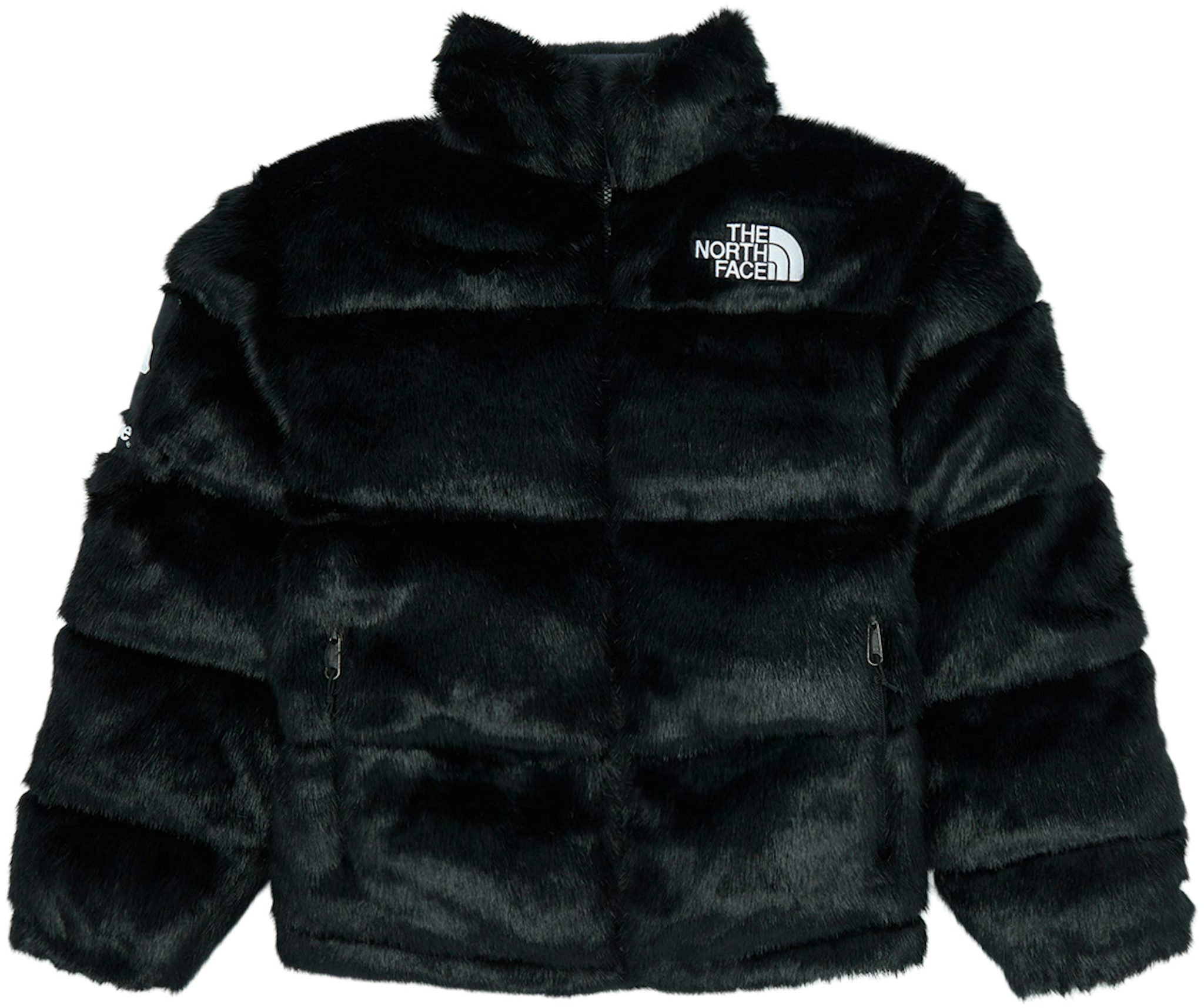 Supreme The North Face Faux Fur Nuptse Jacket Black Men's - FW20 - US