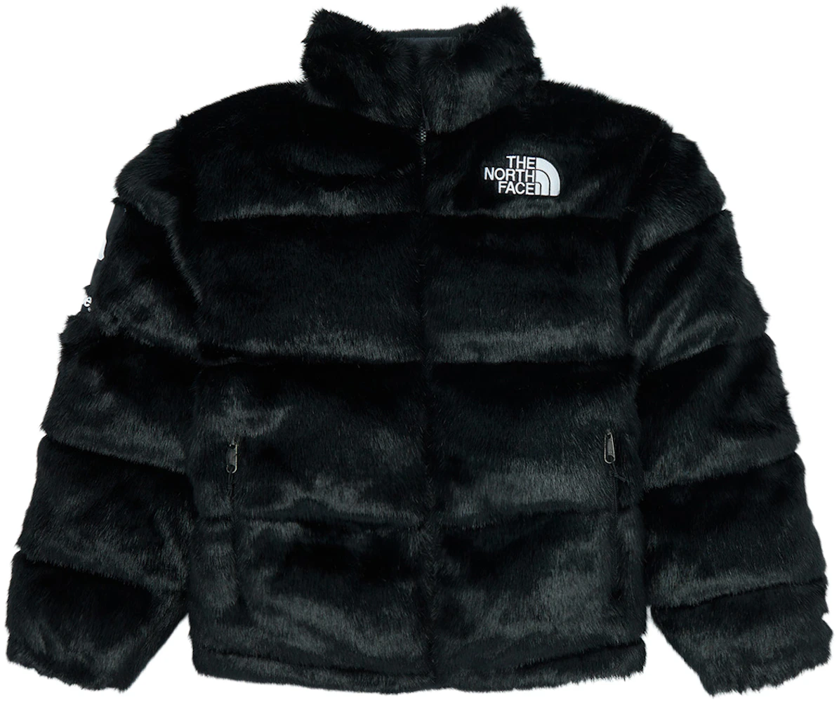 Supreme The North Face Fur Nuptse Jacket Black - FW20