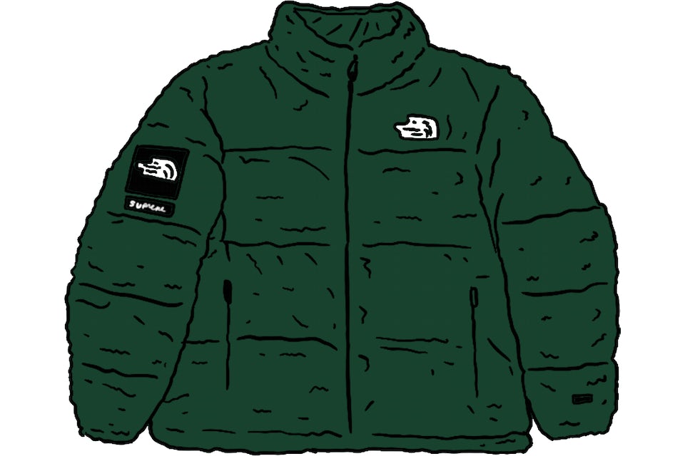 Supreme The North Face Faux Fur Nuptse Jacket Green - FW20 メンズ - JP