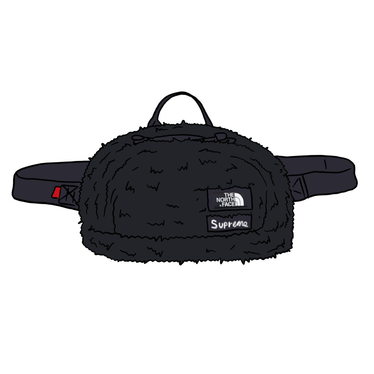 supreme north face belt bag
