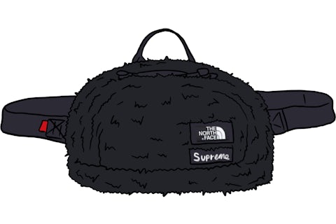 Supreme The North Face Faux Fur Waist Bag Black - FW20 - US Supreme The North Face Faux Fur Waist Bag Black - FW20 - US