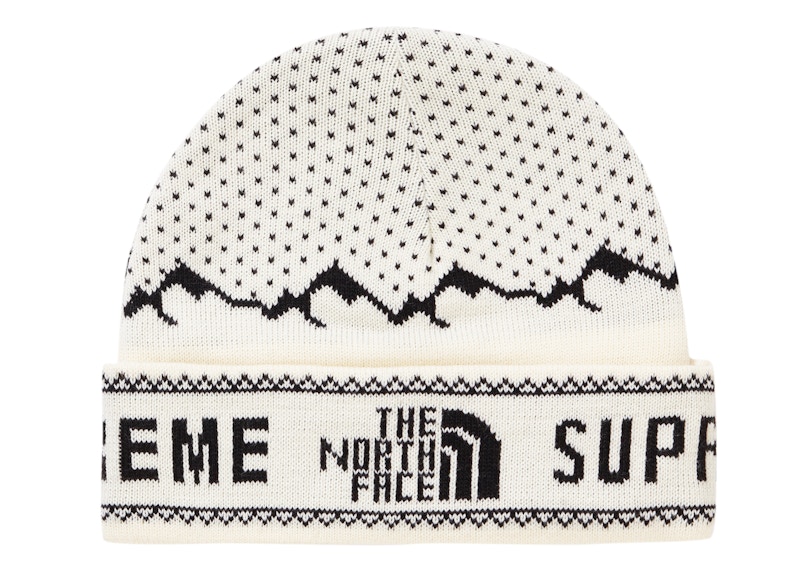 Supreme The North Face Fold Beanie White