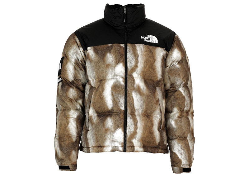 Supreme The North Face Fur Print Nuptse Brown Men's - FW13 - US