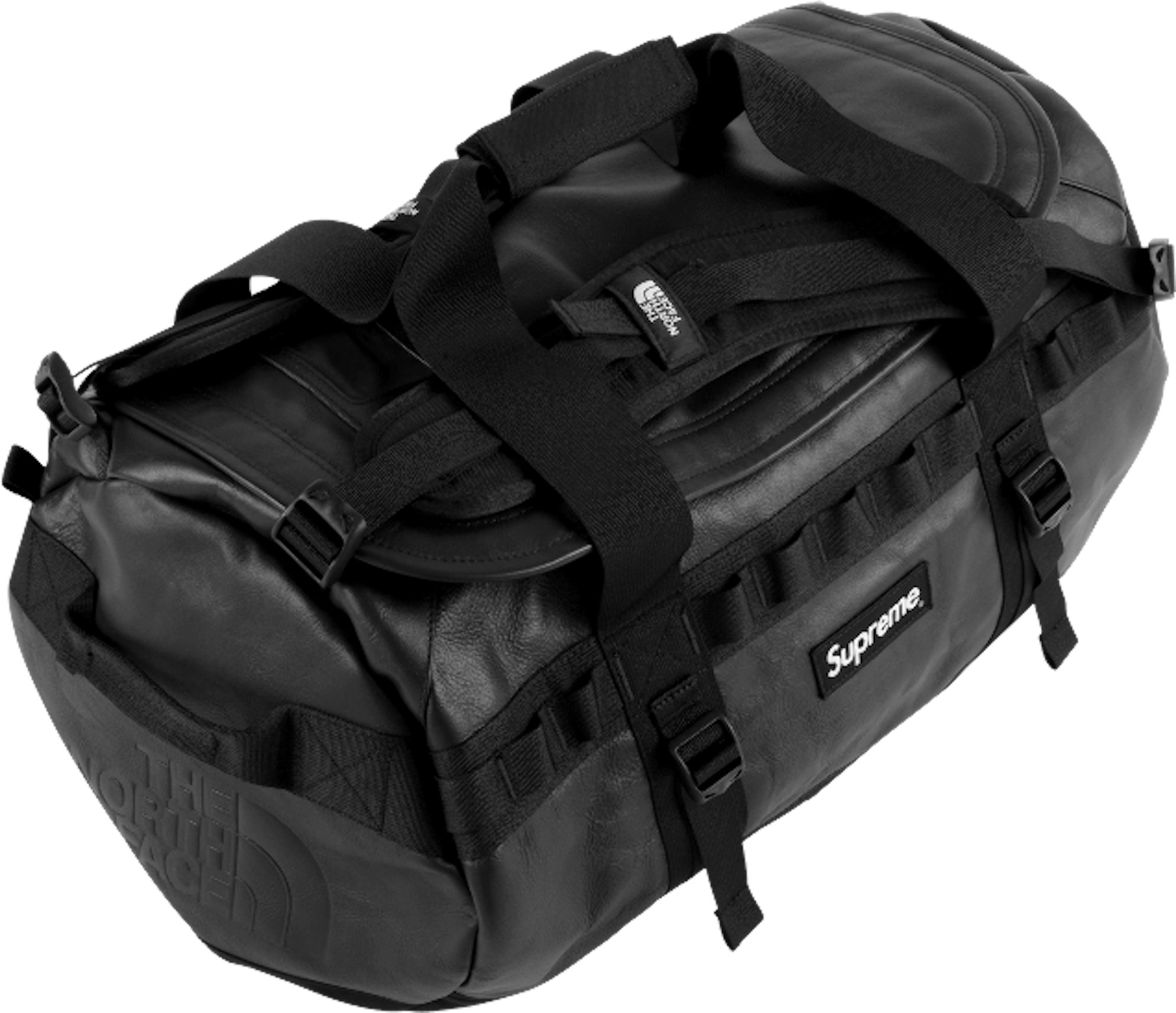 Supreme The North Face Leather Base Camp Duffel Black