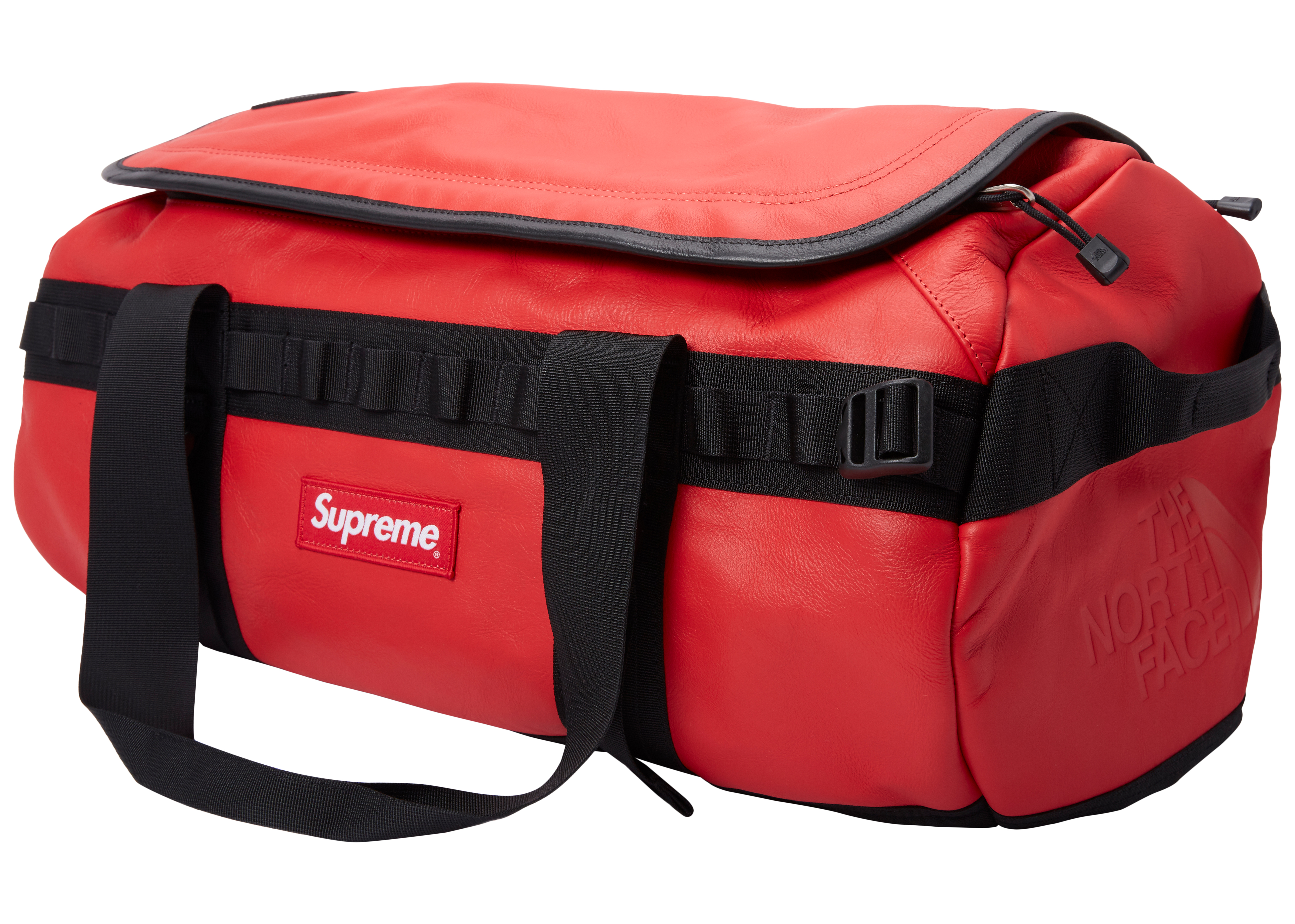 Supreme The North Face Leather Base Camp Duffel Red - FW17 - US