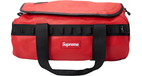 Supreme The North Face Leather Base Camp Duffel Red