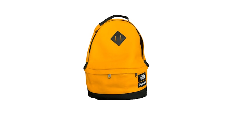 Supreme The North Face Leather Day Pack Yellow - FW17 - JP