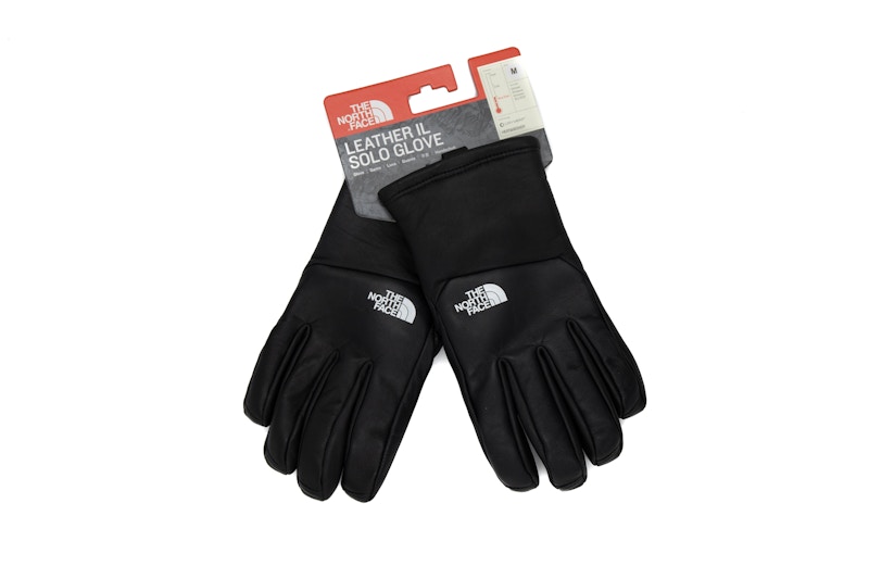 Supreme The North Face Leather Gloves Black - FW17 - US