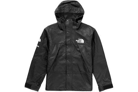Supreme The North Face Leather Mountain Parka Black Men's FW18 US