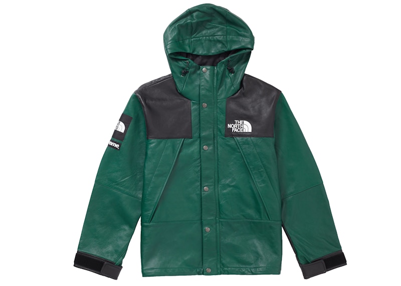 north face parka green