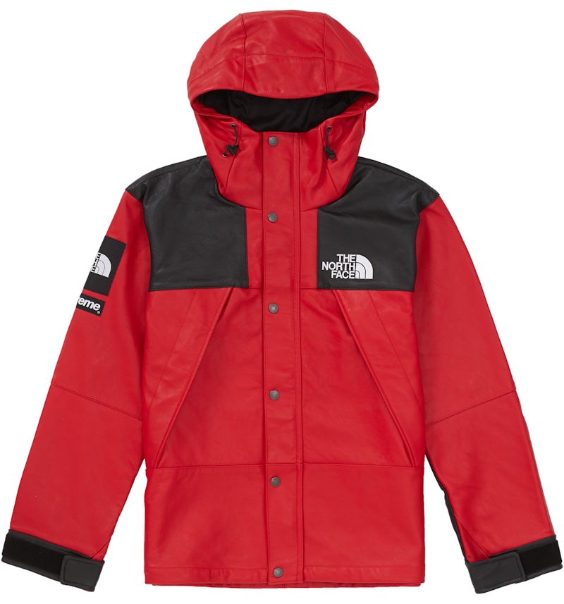 Supreme The North Face Leather Mountain Parka Red Men's FW18 US