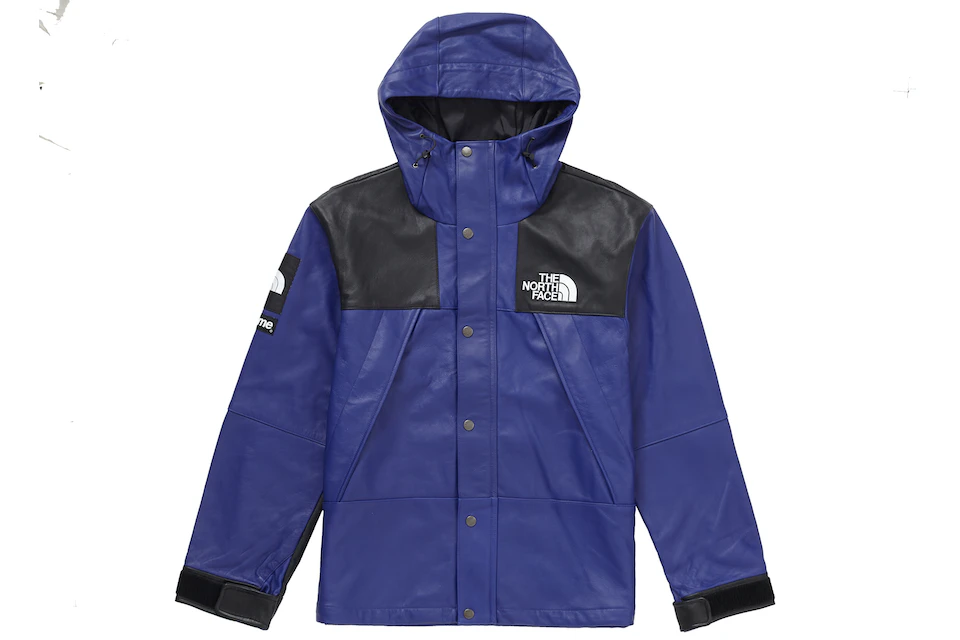Supreme The North Face Leather Mountain Parka Royal