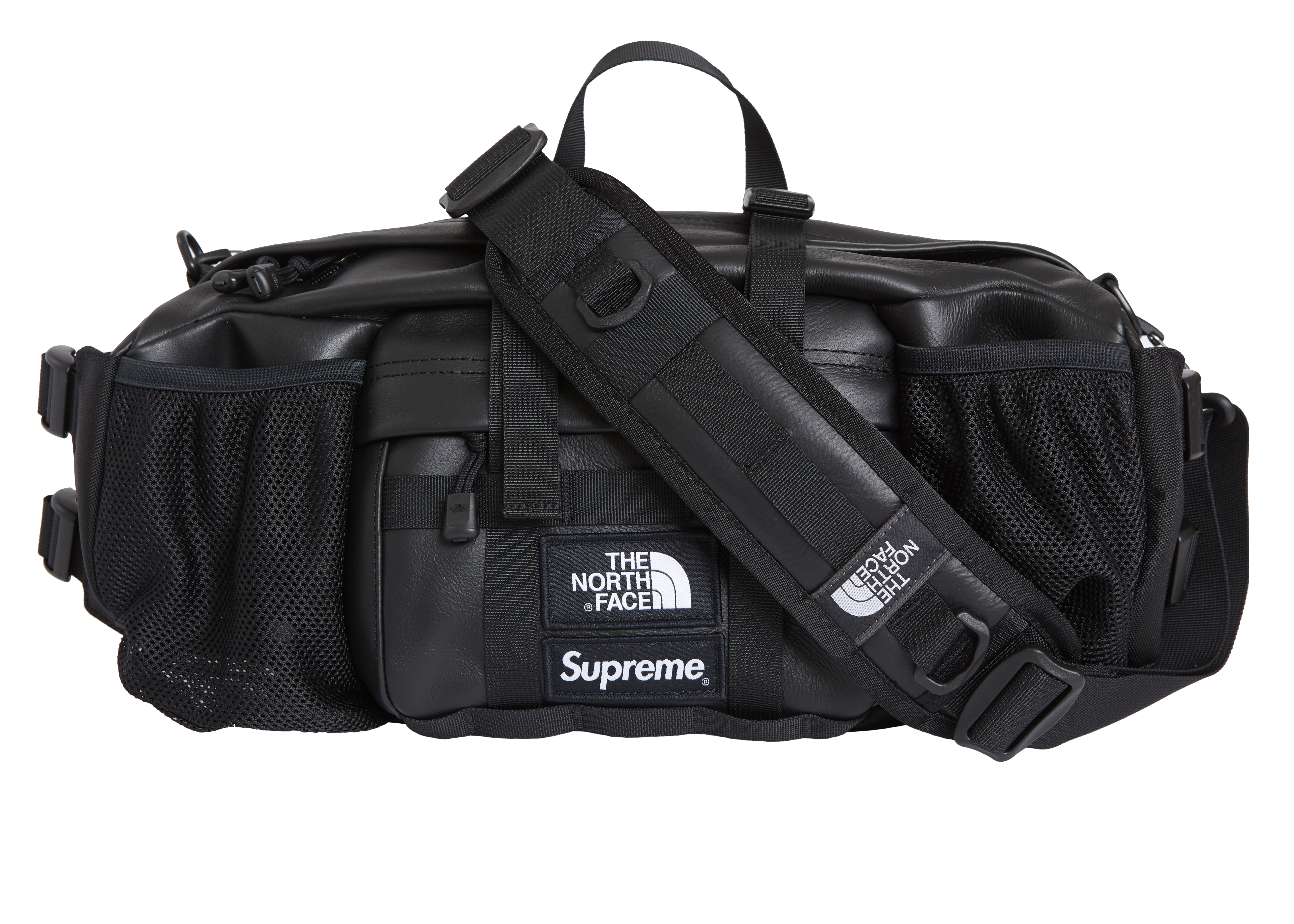 Supreme The North Face Leather Mountain Waist Bag Black - FW18 - US