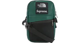 Supreme The North Face Leather Shoulder Bag Dark Green