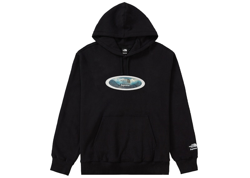 Supreme The North Face Lenticular Mountains Hooded Sweatshirt Black Men's -  FW21 - US