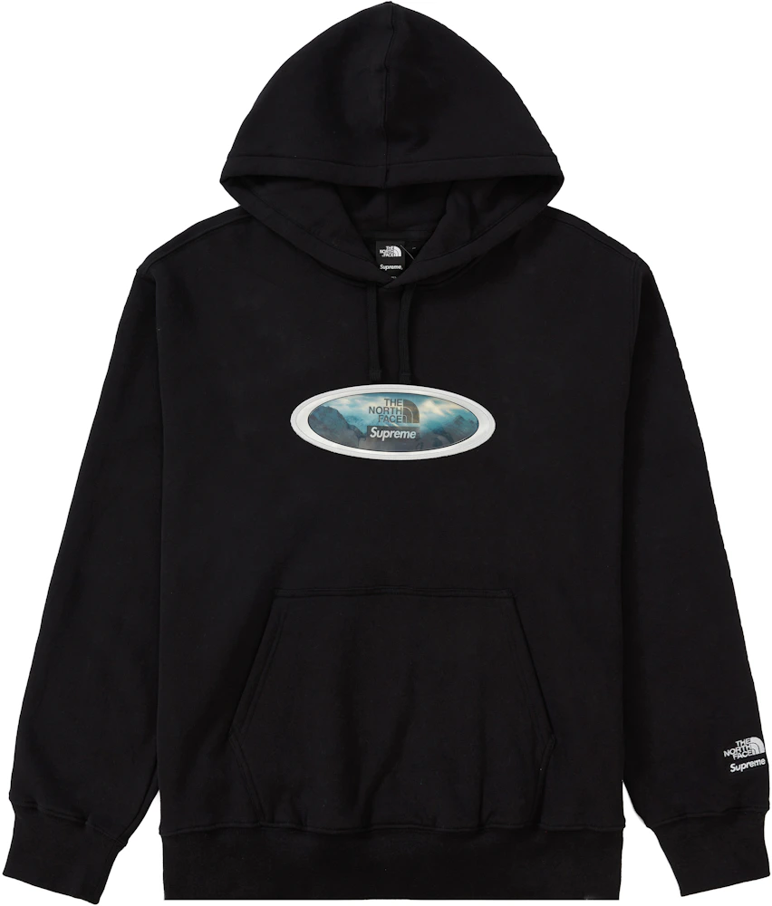 Supreme The North Face Lenticular Mountains Hooded Sweatshirt Black Men's -  FW21 - US