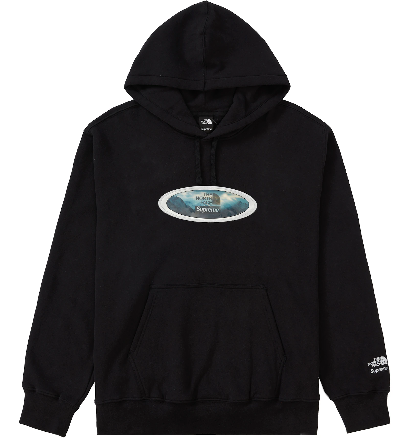Supreme The North Face Lenticular Mountains Hooded Sweatshirt Black Fw21 Us Supreme The North Face Lenticular Mountains Hooded Sweatshirt Black Fw21 Us