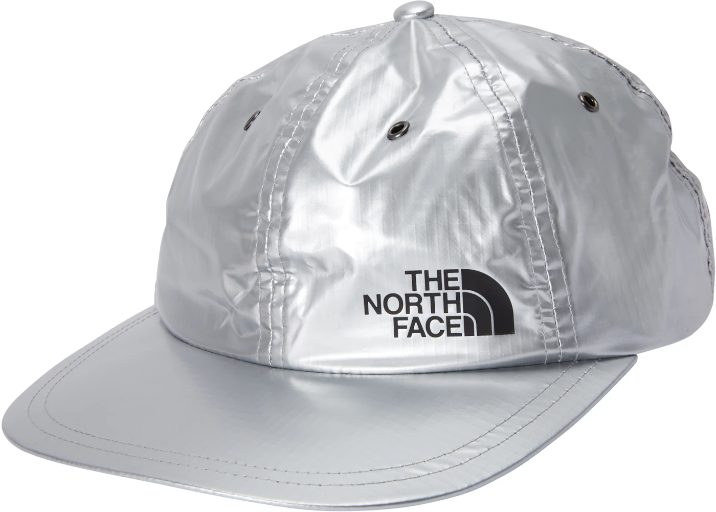 Supreme The North Face Metallic 6 Panel Silver Ss18 Supreme The North Face Metallic 6 Panel Silver Ss18