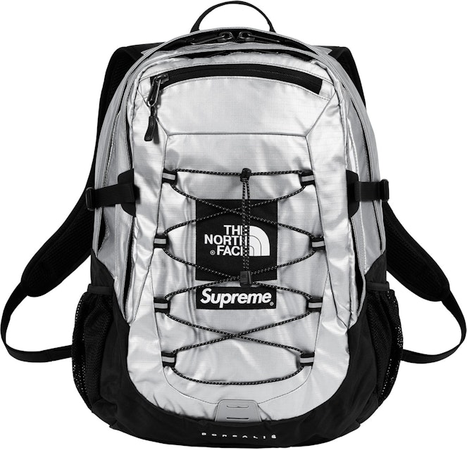 The North Metallic Backpack Silver - - MX