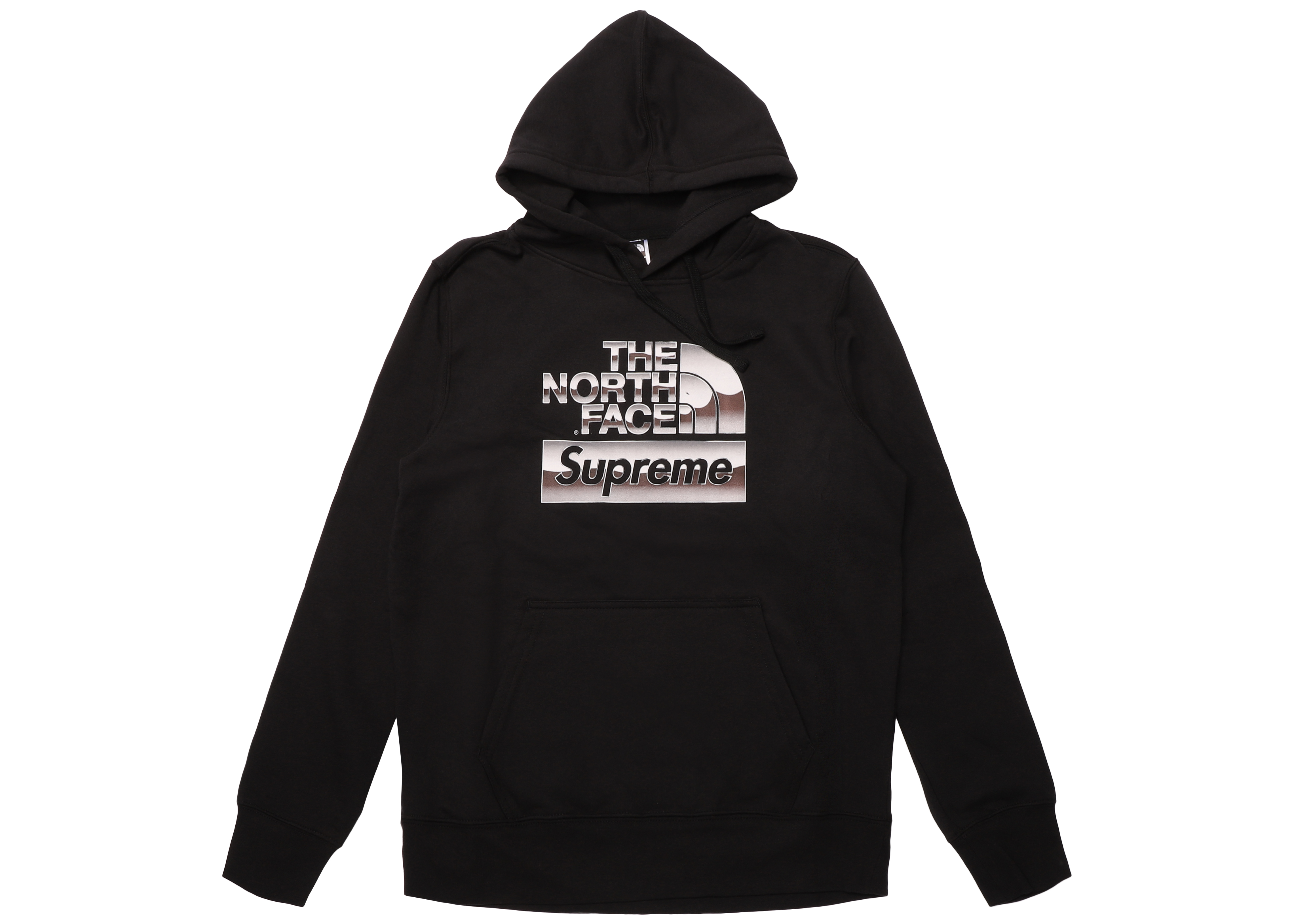 Supreme The North Face Metallic Logo Hooded Sweatshirt Black 