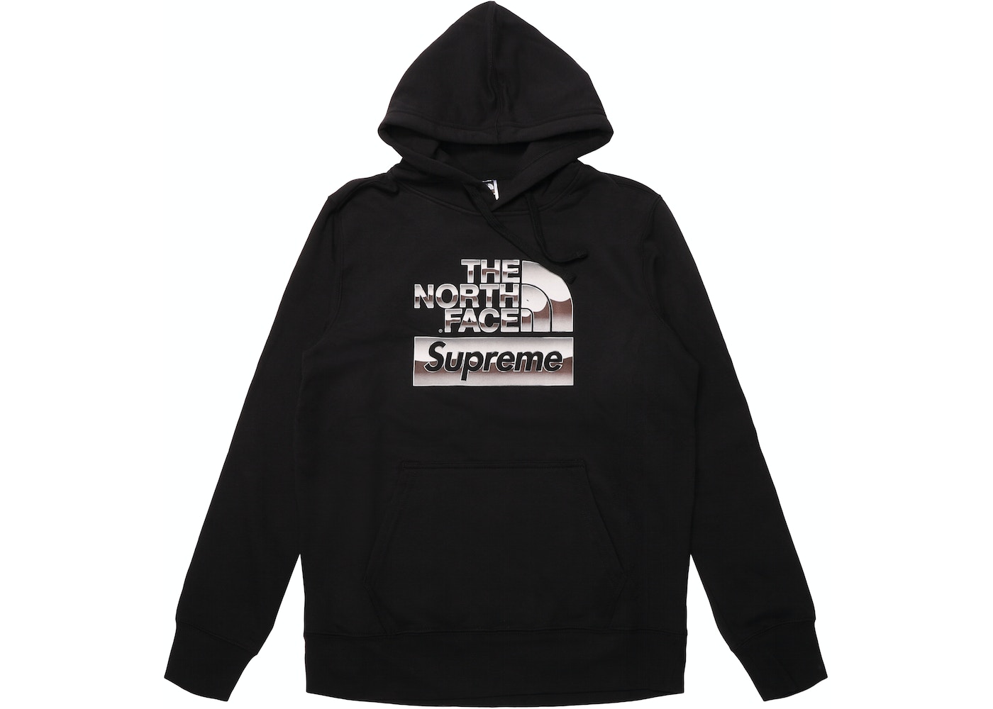 Supreme The North Face Metallic Logo Hooded Sweatshirt Black Ss18