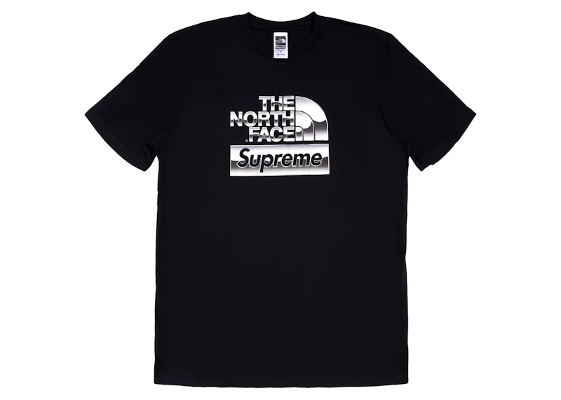 Supreme The North Face Metallic Logo T-Shirt Black