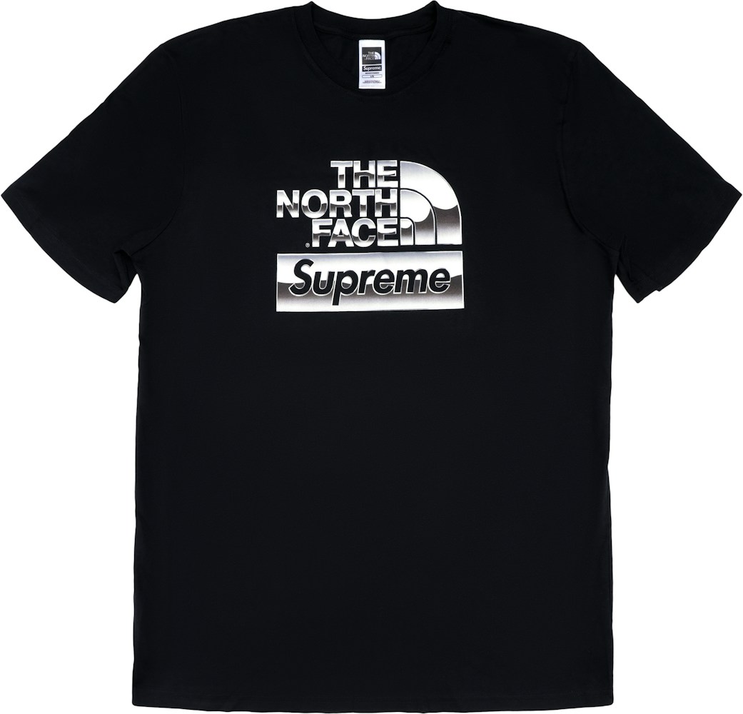 Supreme The North Face Metallic Logo T-Shirt Black - SS18