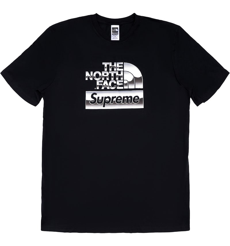 Camiseta Supreme The North Face Metallic Logo Negro Hombre SS18 US