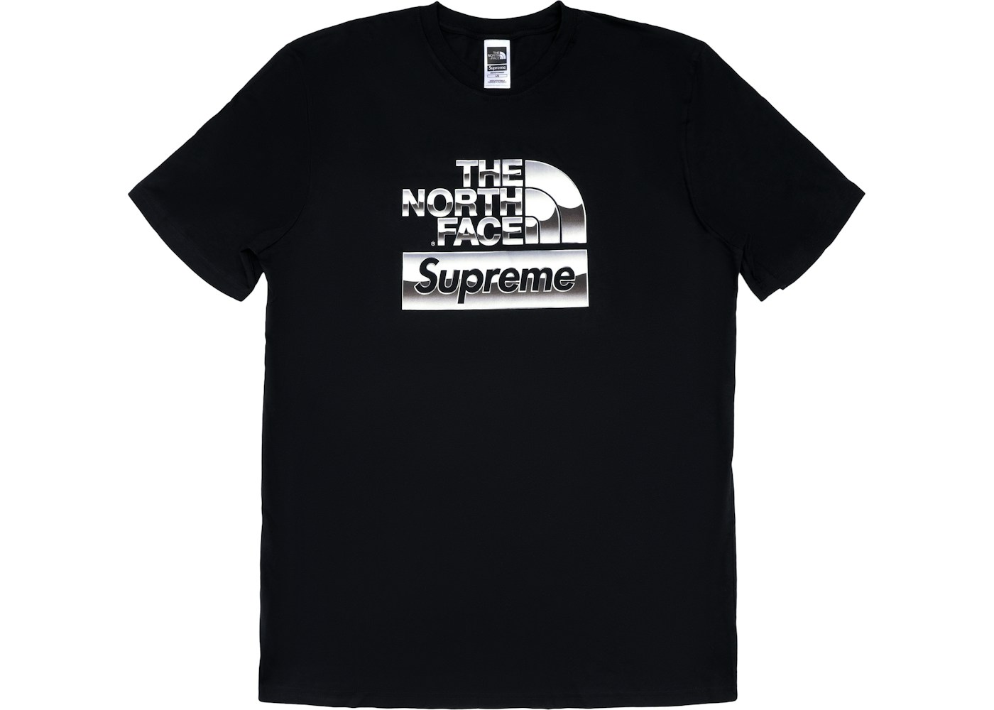 Supreme The North Face Metallic Logo T Shirt Black Ss18 Supreme The North Face Metallic Logo T Shirt Black Ss18