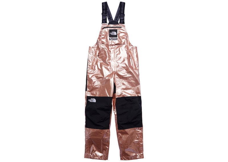 Supreme The North Face Metallic Mountain Bib Pants Rose Gold Men's