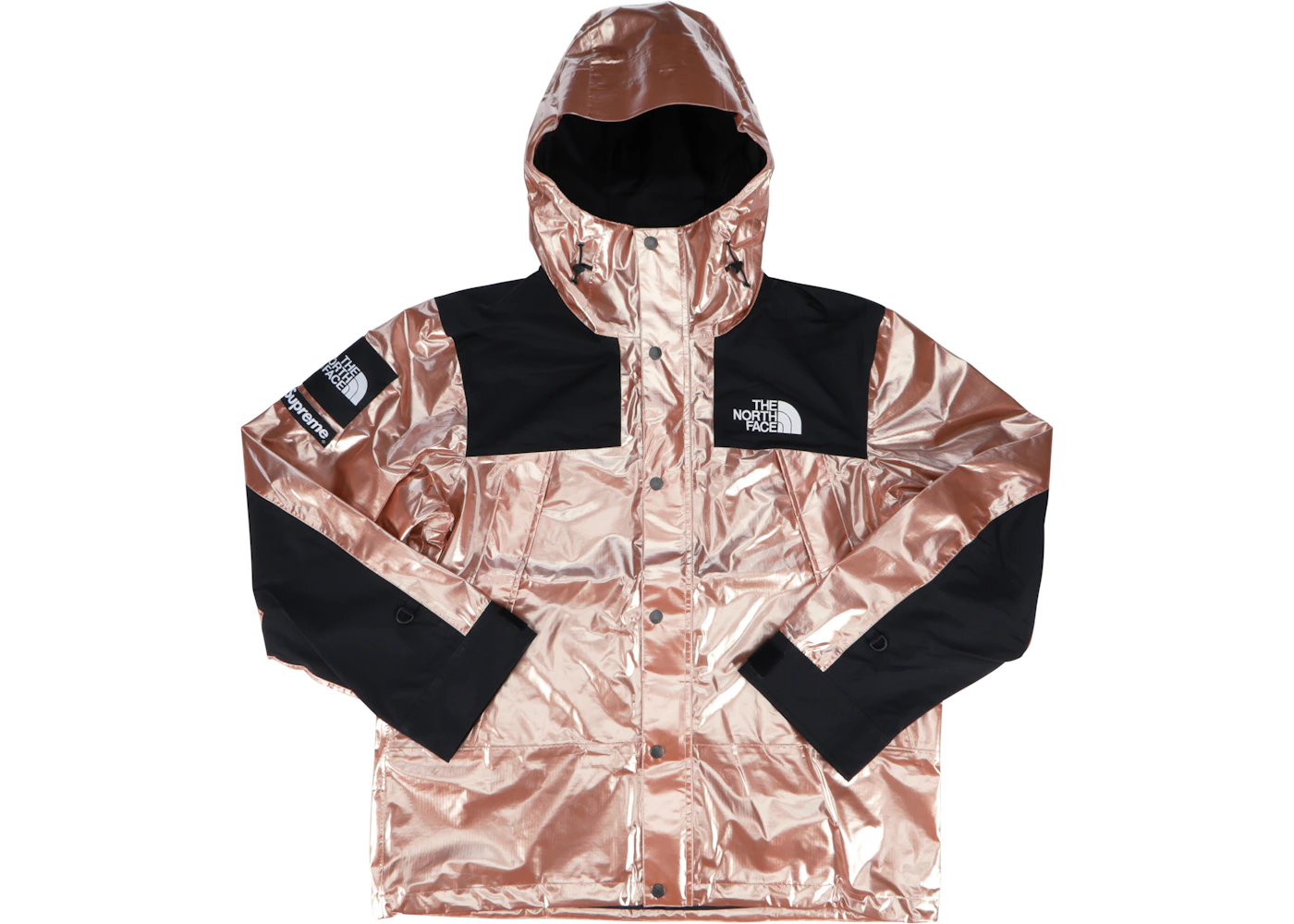 Supreme The North Face Metallic Mountain Parka Rose Gold Ss18 Supreme The North Face Metallic Mountain Parka Rose Gold Ss18