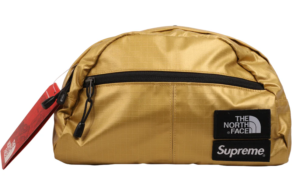 Supreme The North Face Metallic Roo II Lumbar Pack Gold