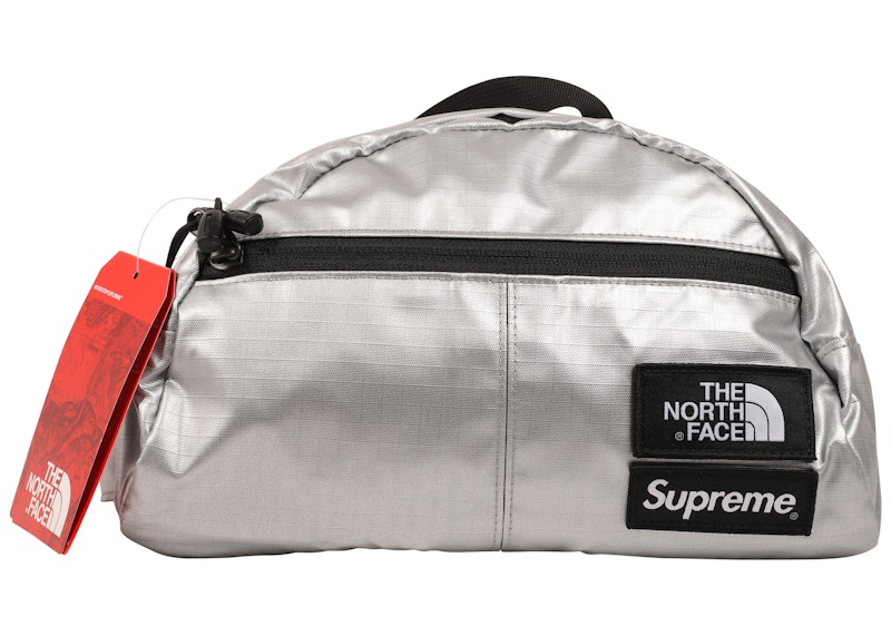 Supreme The North Face Metallic Roo II Lumbar Pack Silver