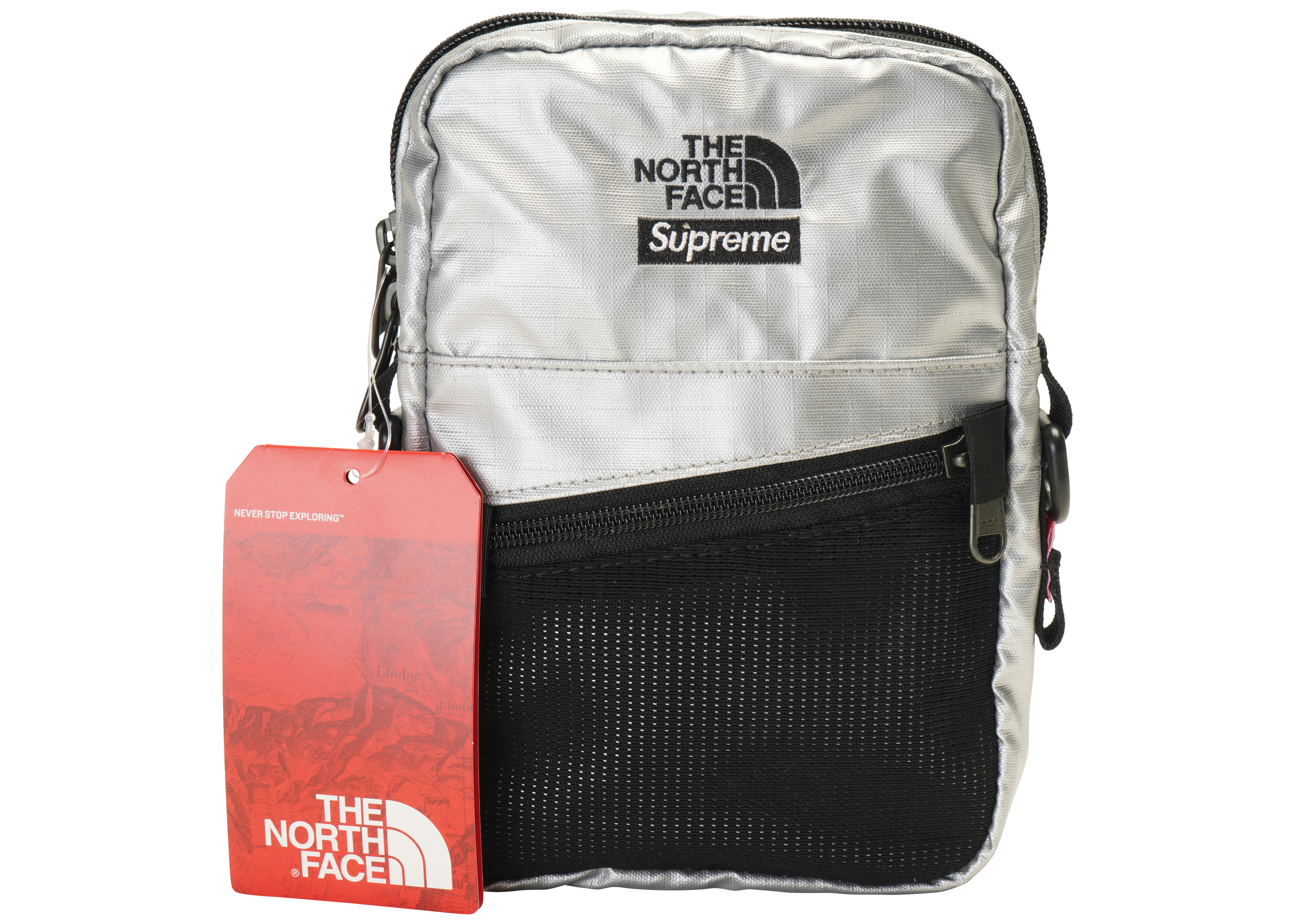 Supreme The North Face Metallic Shoulder Bag Silver - SS18 - GB